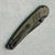 Pro-Tech Avalon Button Lock Knurled Battle Worn Green Handle DLC Blade PN1103-BWGREEN