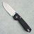 Vosteed Raccoon 2.0 Top Liner Lock Black Micarta Handle Satin Blade A2903