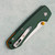 Vosteed Raccoon 2.0 Top Liner Lock Green Micarta Handle Stonewash Blade A2904
