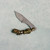 JKK Customs Splinter Fixed Blade Neck Knife Rock Grind