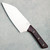 Microtech Santoku 6" Knife Black Cherry G-10 Handle Stonewash Standard Blade 3200-10BC