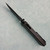 Chaves Knives Redencion 229 Integral Satin Flats PVD Titanium Handles w/ Satin PVD Pattern Engraved Titanium Inlay Stonewash/Satin Flats PVD Tanto Blade AE CUSTOM SHOP