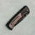 Chaves Knives Redencion Street Integral Black PVD Titanium Handles w/ Camo Engraved Bronze Titanium Inlays Black PVD Tanto Blade The Suit AE CUSTOM SHOP