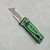 Reate EXO-U Utility Gravity Knife Green Aluminum Speed Hole Handles (Pre-owned)