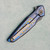 Spartan Blades Pandia Flipper Ronin Five Rings Water Titanium Handle Damascus Blade SF16WATERDM