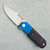 Vero Engineering Avid 1 Liner Lock Blue/Black G10 Handle Stonewashed Blade (Pre-owned)
