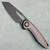 Vosteed Thunderbeast Vanchor Lock Gray Titanium Handle Blackwash M390 Blade A4304