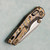 Microtech Marfione Select MSI Mini RAM-LOK Frag Flamed Titanium Handle Stonewash Standard Bronze Titanium Accent/Hardware 210M-10FRMS12
