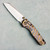Microtech Marfione Select MSI Mini RAM-LOK Flamed Titanium Handle Stonewash Standard Bronze Titanium Accent/Hardware 210M-10MS12
