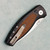Three Rivers Manufacturing TRM Pit Bull Auto Black Aluminum Handles w/ Blue Burlap Micarta Inlay Stonewashed MagnaCut Blade