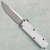 Chaves Knives Dissident OTF Clearcoat Crosshatch Petrified Aluminum Handles Two-Tone Stonewash Drop Point Blade