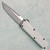 Chaves Knives Dissident OTF Clearcoat Crosshatch Petrified Aluminum Handles Two-Tone Stonewash Tanto Blade