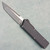 Chaves Knives Dissident OTF Black Flat Battleworn Aluminum Handles Two-Tone Stonewash Tanto Blade Stonewash Hardware
