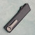 Chaves Knives Dissident OTF Black Flat Battleworn Aluminum Handles Two-Tone Stonewash Drop Point Blade