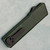 Chaves Knives Dissident OTF OD Green Crosshatch Battleworn Aluminum Handles Two-Tone Stonewash Drop Point Blade