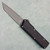 Chaves Knives Dissident OTF Black Crosshatch Petrified Aluminum Handles Stonewash Tanto Blade