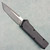 Chaves Knives Dissident OTF Black Flat Blasted Aluminum Handles Two-Tone Stonewash Tanto Blade