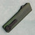 Chaves Knives Dissident OTF OD Green Crosshatch Petrified Aluminum Handles Two-Tone Stonewash Tanto Blade