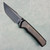 Chaves Knives Sam Tran Arison Street Integral Black Satin PVD Titanium Handles w/ Black Satin PVD Titanium Inlay Black Satin PVD Blade