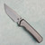 Chaves Knives Sam Tran Arison Street Integral Stonewash Titanium Handles w/ Stonewash Titanium Inlay Stonewash Blade