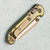 Microtech Marfione Select LUDT Ram-Lok T/E Antique Gold Titanium Handles w/ Bronze Accent Bronzed Stonewash Standard 1136RLS-13MS2