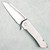 MachineWise Mojave Frame Lock Flipper Titanium Epicenter Texture Handle Stonewashed S90V Blade