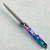 MachineWise Sonora Button Lock Flipper Diamonds Texture Purple Green Fade Skeletonized Titanium Integral Handle Green Titanium Bolster Purple Clip DLC S90V Blade