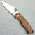 Spyderco Para Military 2 Brown Canvas Micarta Handle Satin CruWear Blade C81MPCW2 (Pre-owned)