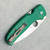Spyderco Shaman Compression Lock Fireside Seafoam Terotuf Handle Satin M4 Blade (Pre-owned)