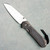 Chris Reeve Large Sebenza 31 Glass Blasted Titanium Frame Lock Folder Black Canvas Micarta Inlay CPM-MagnaCut Insingo Blade L31-1224