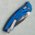 Microtech Amphibian Mini RAM-LOK S/E Frag Blue Aluminum Standard 137MRL-1FRBL