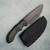 McCoy Bladeworks Custom Javelin Fixed Blade Green Dark Matter Fat Carbon Handles Acid Wash 3V Blade