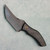McCoy Bladeworks Custom Genesis Fixed Blade Toxic Green Carbon Fiber Handles Acid Wash S35VN Blade