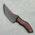 McCoy Bladeworks Custom Genesis Fixed Blade Red Camoquartz Handles Acid Wash S35VN Blade