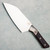Microtech Santoku 6" Knife Black Cherry G-10 Handle w/ Bead Blast Titanium Bolster Stonewash Standard Blade 3200B-10BC