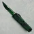 Microtech UTX-85 Gen IV S/E Topographic Black/Parakeet Green Camo Part Serrated Signature Series 12314-2TPBKPGCS