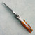 Spyderco Native 5 Lock Back Amber Bone Handles w/ Mosaic Damascus Bolsters Satin S90V Blade 50th Anniversary Sprint Run C41BA50TH
