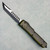 Microtech Ultratech Hellhound Weathered OD Green Hex Handle Black Standard Blade Signature Series 119-1HXWODS