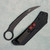 Microtech Bastinelli Feather Karambit S/E Fixed Blade Distressed Black Standard Signature Series 215-1DBKS