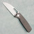 Asher Knives Spiro Wharncliffe Titanium Handle Stonewash M390 Blade (Pre-owned)
