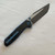 NCC Knives Ragnarok Hawk 7 Hawk Lock Blue Titanium Handles w/ Carbon Fiber Overlays Acidwash w/ Satin Flats Harpoon Tanto Blade