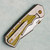 A2D Attn2Detail Mercantile Delta Gen 4 Framelock Folder Brightwash Titanium Handles w/ Brass Tech Screen Inlays Stonewash Satin Sheepsfoot Harpoon Magnacut Blade