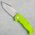 Demko MG AD20 XXX Clip Point Shark Lock Dayglow G10 Handle Stonewash 3V Blade Thumbstud