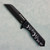 Heretic Jinn Manual Black Bats Halloween Engraved Handle DLC Blade H213-6A-T