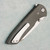 Chaves Knives Brad Blount Arrestor 229 Blue Label Black Micarta Handles Belt Satin Elmax Blade Clip Side