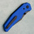 Chaves Knives Jake McCoy Omega Street Blue Label Blue G10 Handles Black PVD Elmax Blade Clip Side