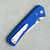 Chaves Knives Sam Tran Arison Street Blue Label Blue G10 Handles Belt Satin Elmax Blade Clip Side