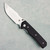 Chaves Knives Sam Tran Arison Street Blue Label Black G10 Handles Belt Satin Elmax Blade