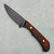 Toor Knives Barrow Fixed Blade Walnut Handle Black Blade