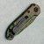 Microtech LUDT T/E Gen III Smooth Handle OD Green/Tan Black Splatter Standard Signature Series 1136S-1ODTABKSPLS Clip Side